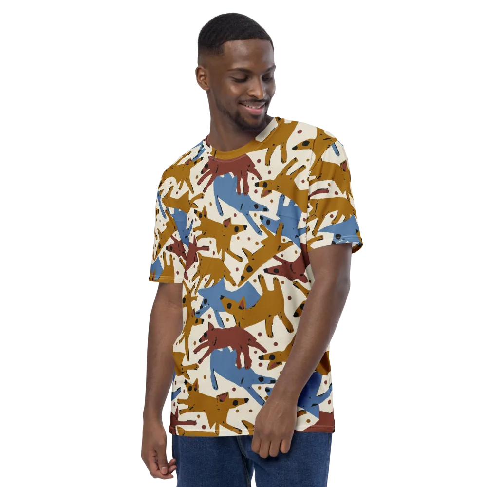 Fox Trot Field on Men's Crew Neck T-Shirt — Left