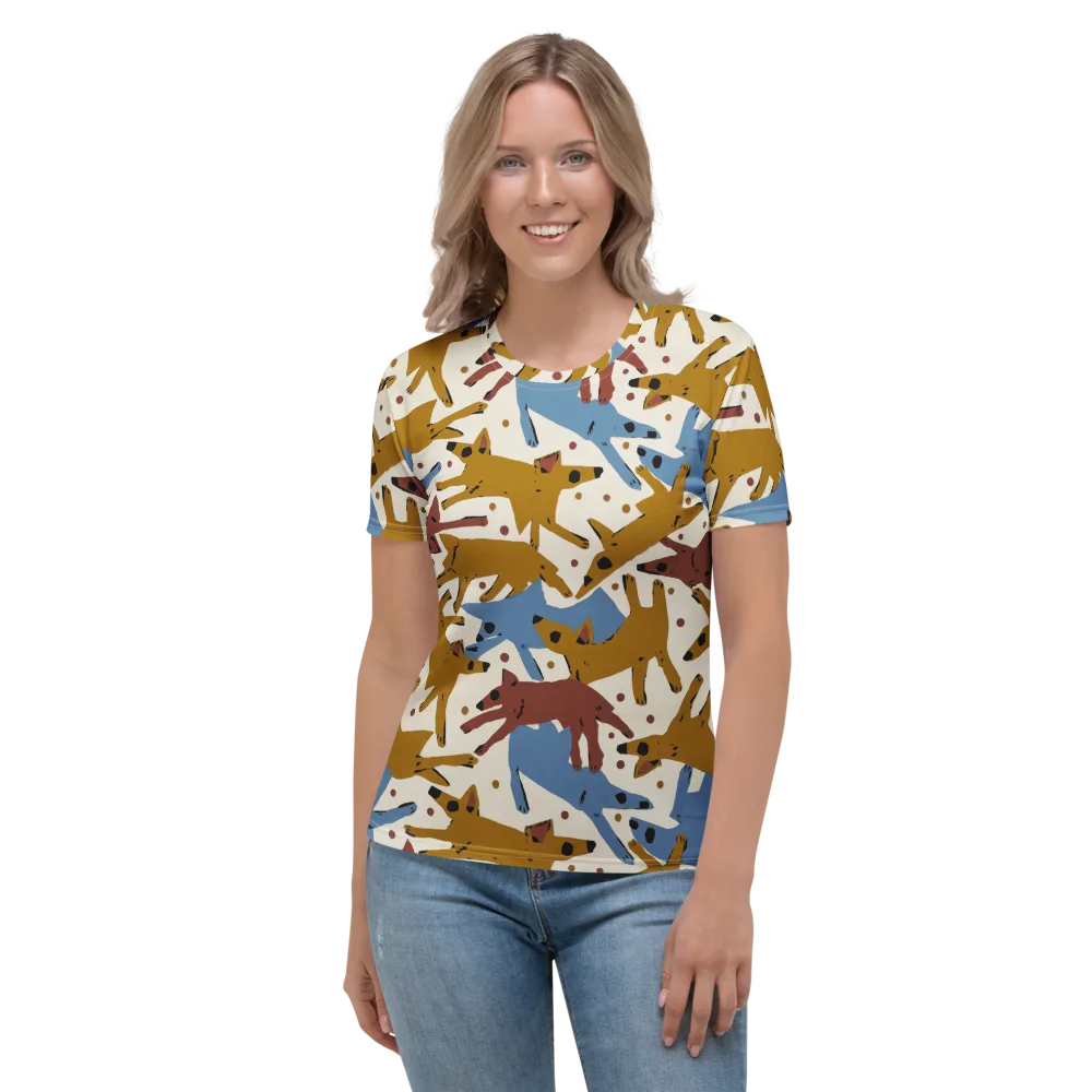 Fox Trot Field on Women's Crew Neck T-Shirt — Front