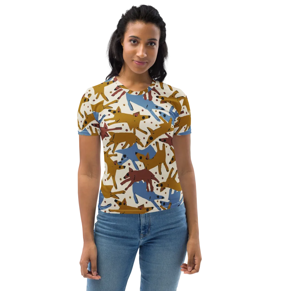 Fox Trot Field on Women's Crew Neck T-Shirt — Front