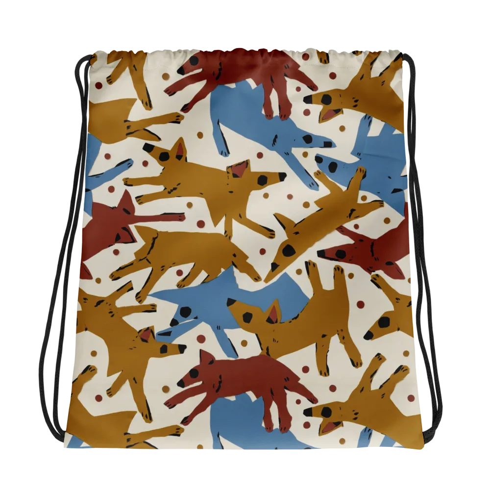 Fox Trot Field on Drawstring Bag — Photo
