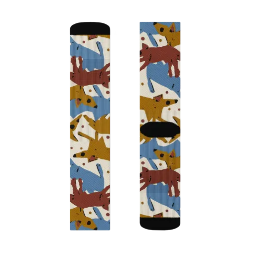 Fox Trot Field on a Socks