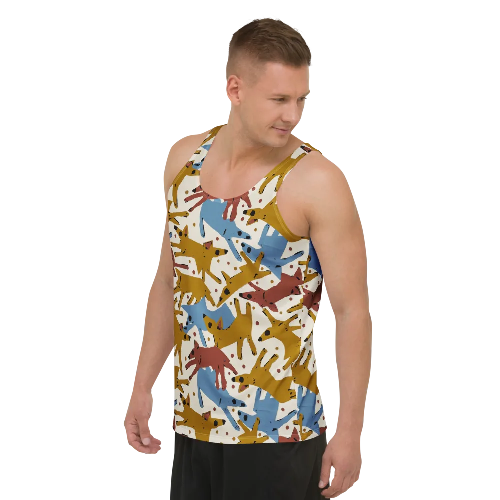 Fox Trot Field on Men's Tank Top — Left Front