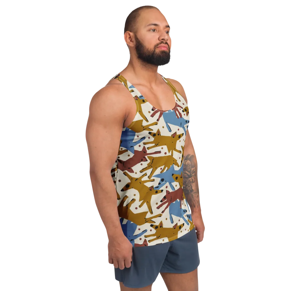 Fox Trot Field on Men's Tank Top — Right Front