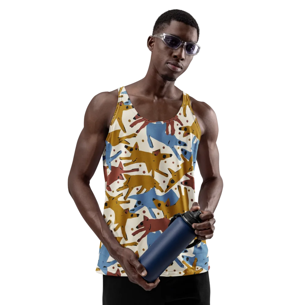 Fox Trot Field on Men's Tank Top — Front