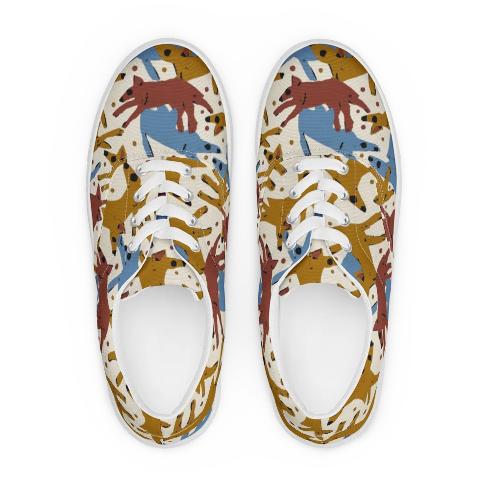 Fox Trot Field on Men's Lace-Up Canvas Shoes — Front
