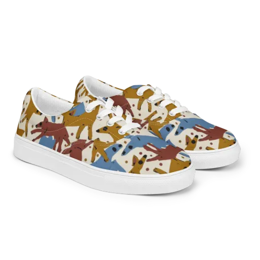 Fox Trot Field on a Men's Lace-Up Canvas Shoes