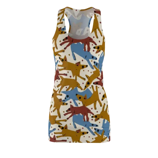Fox Trot Field on a Racerback Dress