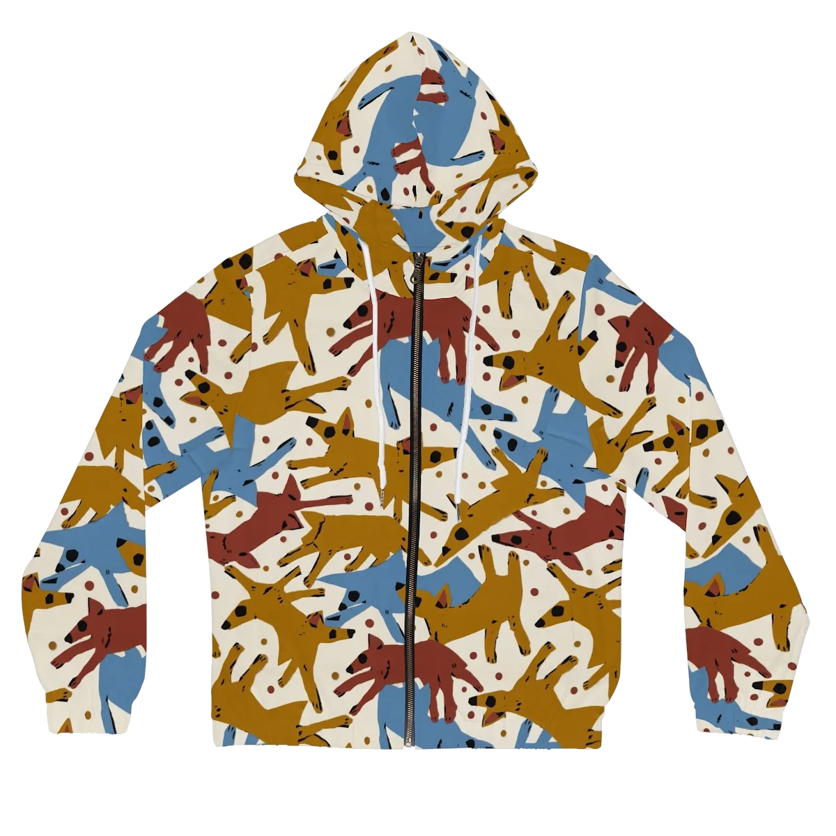 Fox Trot Field on Women's Full-Zip Hoodie — Front