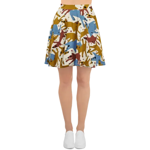 Fox Trot Field on a Skater Skirt