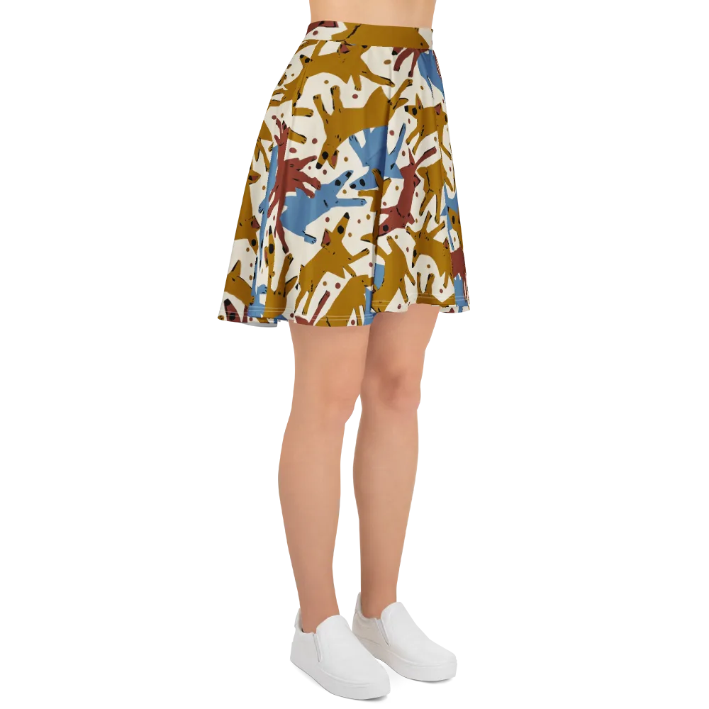 Fox Trot Field on Skater Skirt — Right