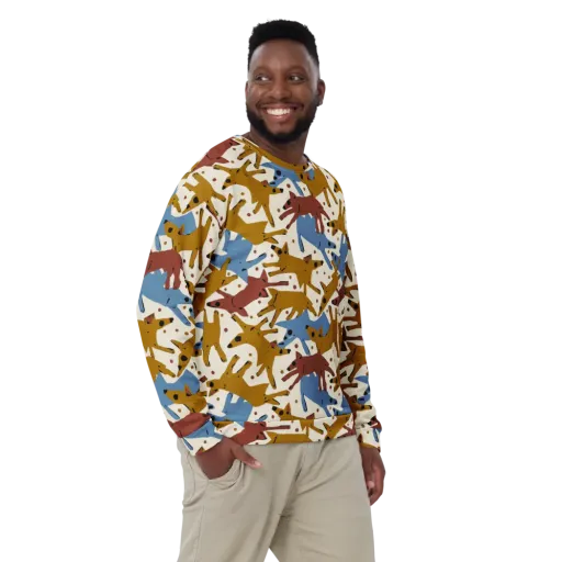 Fox Trot Field on a Sweatshirt
