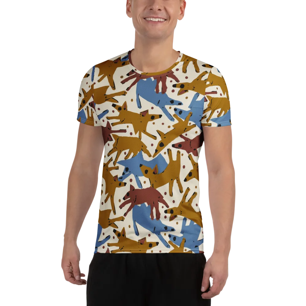 Fox Trot Field on Men's Athletic T-Shirt — Front
