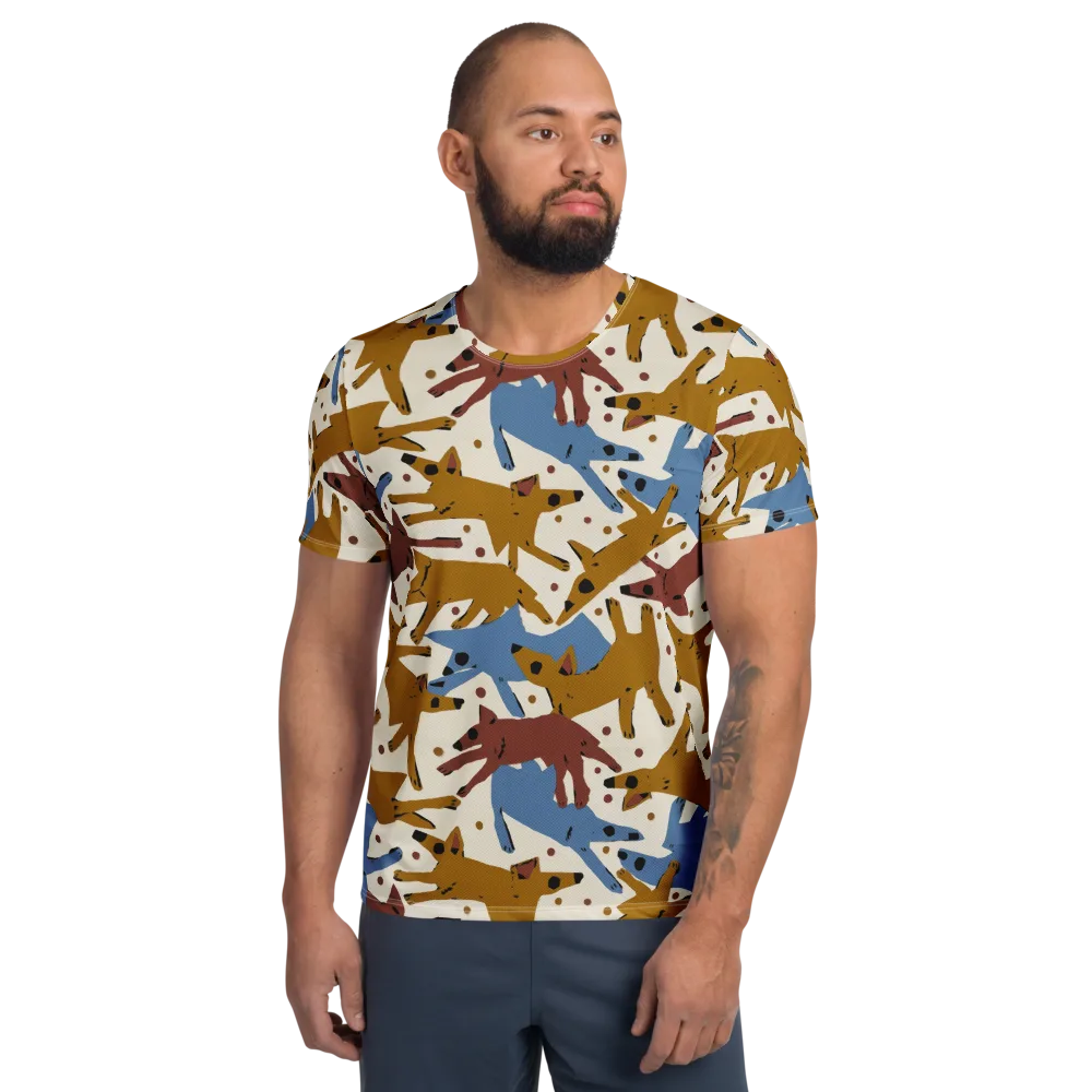 Fox Trot Field on Men's Athletic T-Shirt — Front