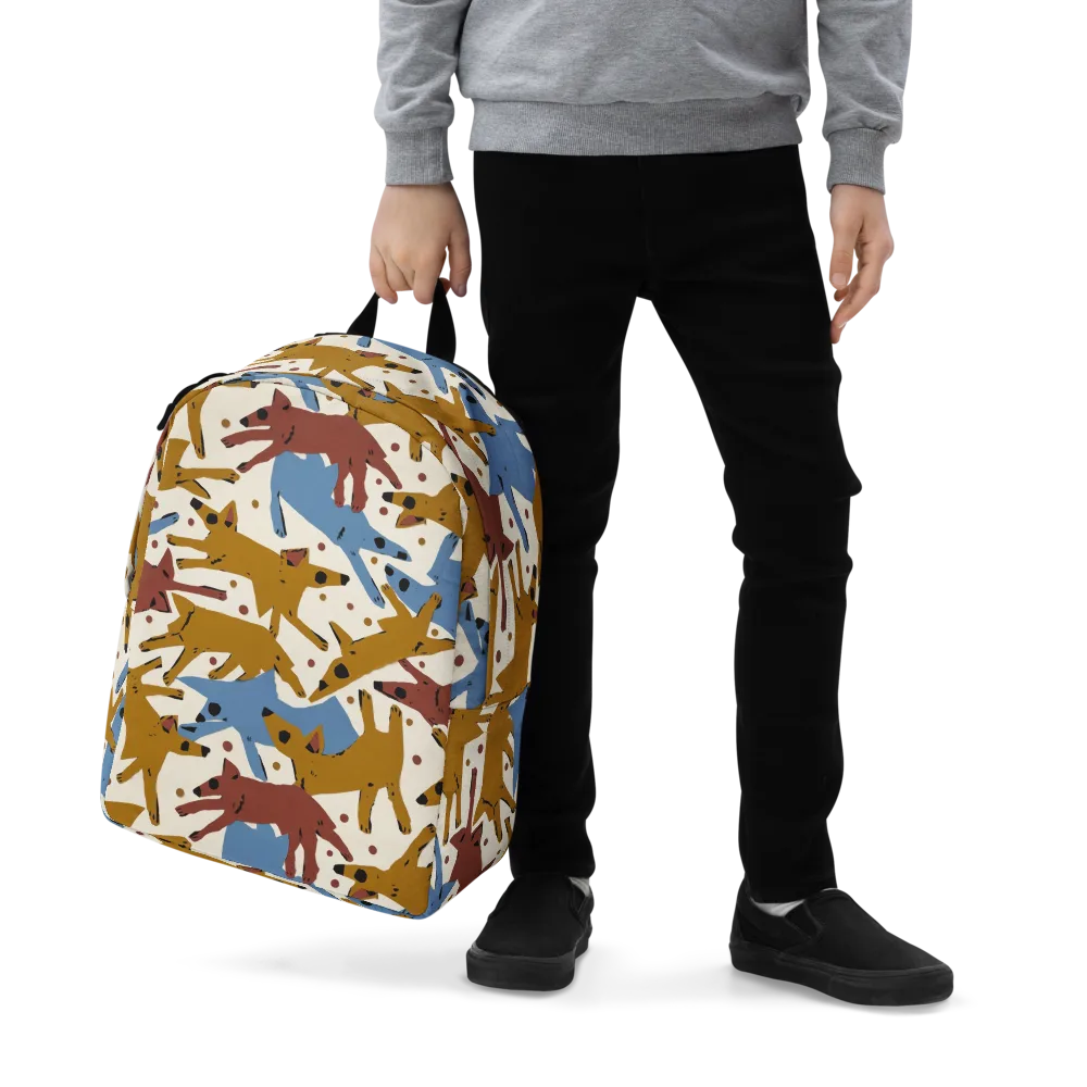 Fox Trot Field on Minimalist Backpack — Zoomed-in