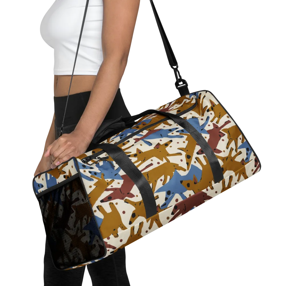 Fox Trot Field on Duffle Bag — Front