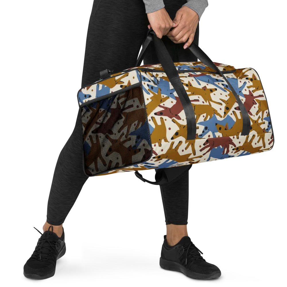Fox Trot Field on Duffle Bag — Right Front