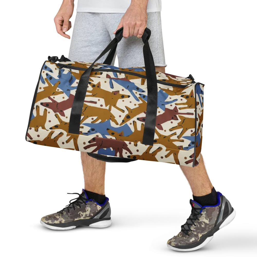 Fox Trot Field on Duffle Bag — Front