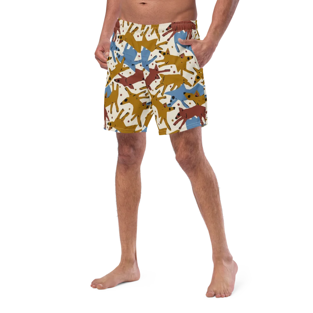 Fox Trot Field on Swim Trunks — Left Front