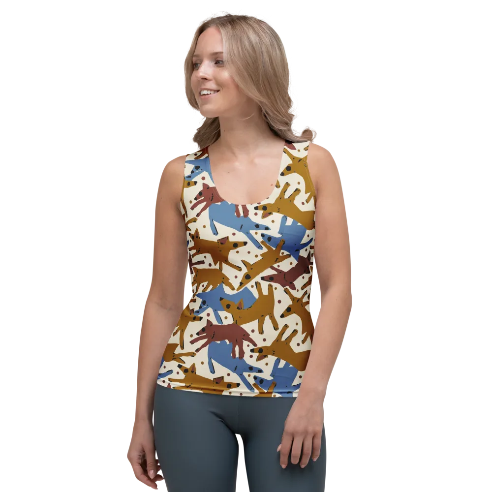 Fox Trot Field on Women's Tank Top — Front