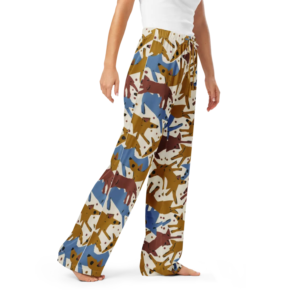 Fox Trot Field on Women's Pajama Pants — Right Front