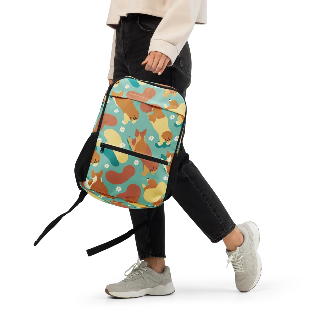 Daisy Dachshund on Utility Backpack — Front