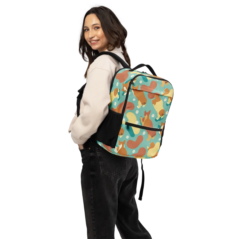 Daisy Dachshund on Utility Backpack — Back