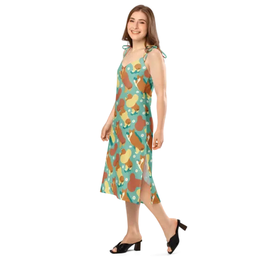 Daisy Dachshund on a Slip Dress
