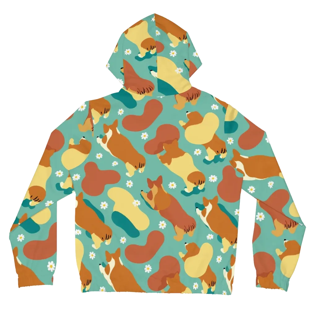 Daisy Dachshund on Women's Full-Zip Hoodie — Back
