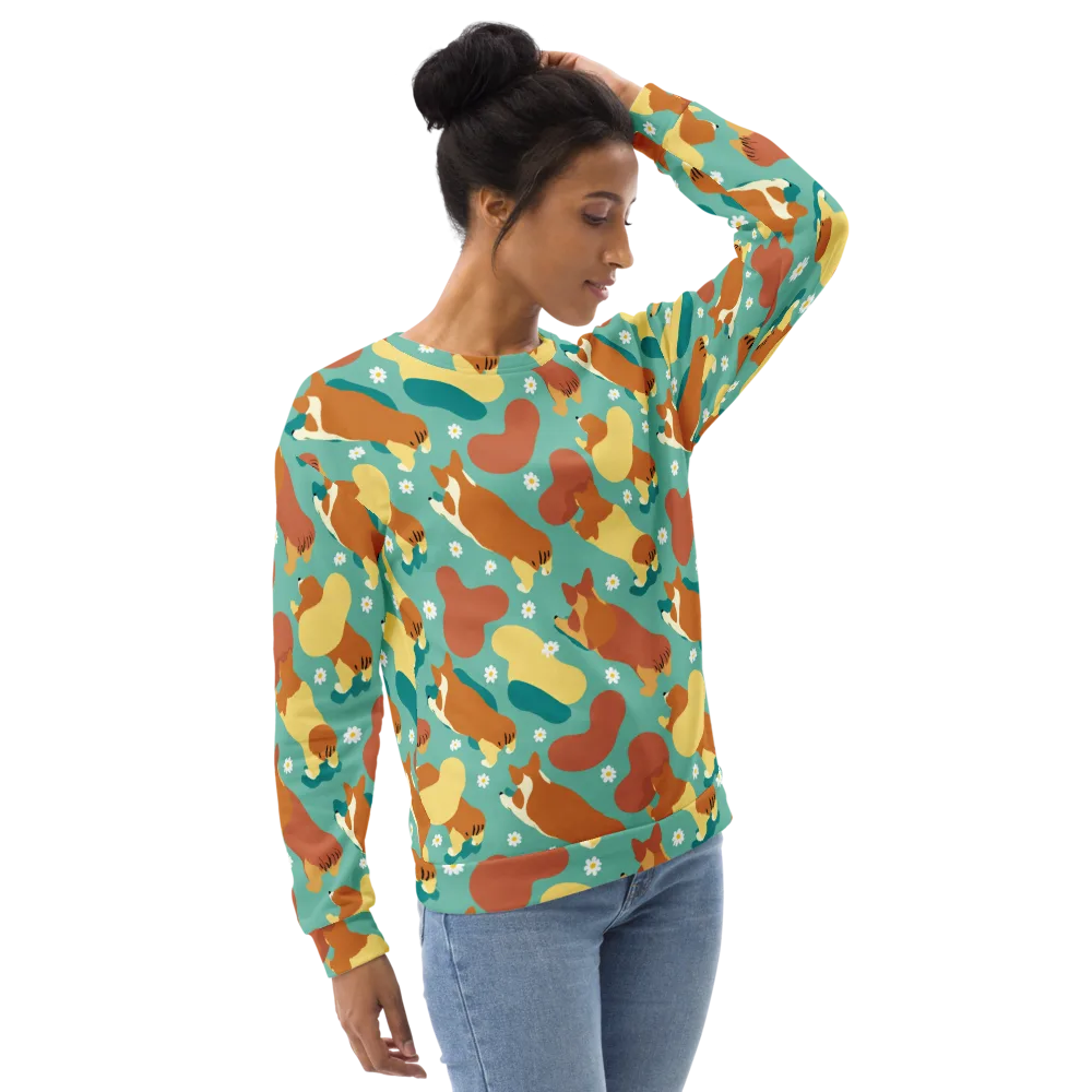 Daisy Dachshund on Sweatshirt — Right Front