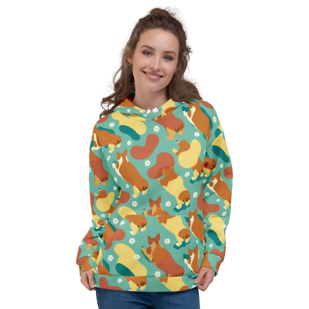 Daisy Dachshund on Hoodie — Front