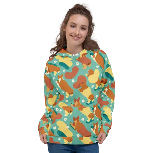 Daisy Dachshund on a Hoodie