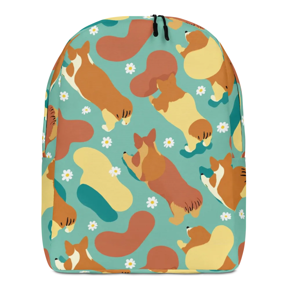 Daisy Dachshund on Minimalist Backpack — Front