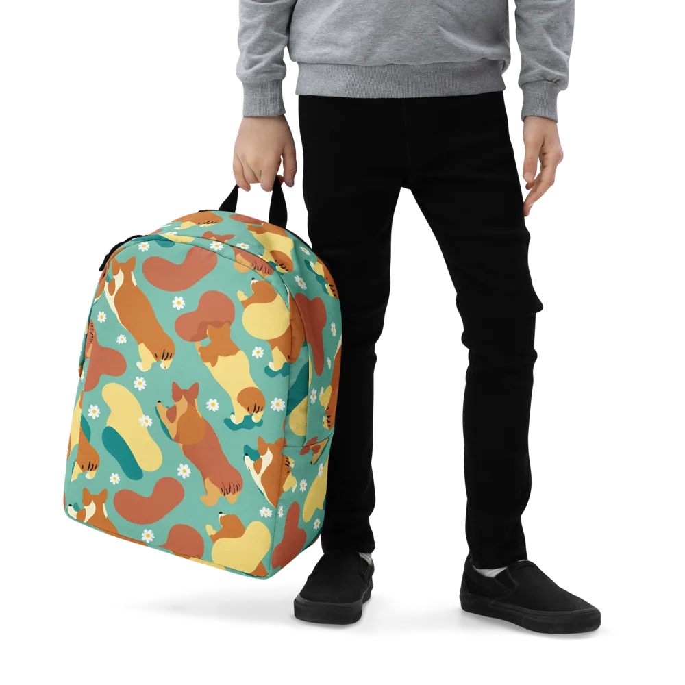 Daisy Dachshund on Minimalist Backpack — Zoomed-in