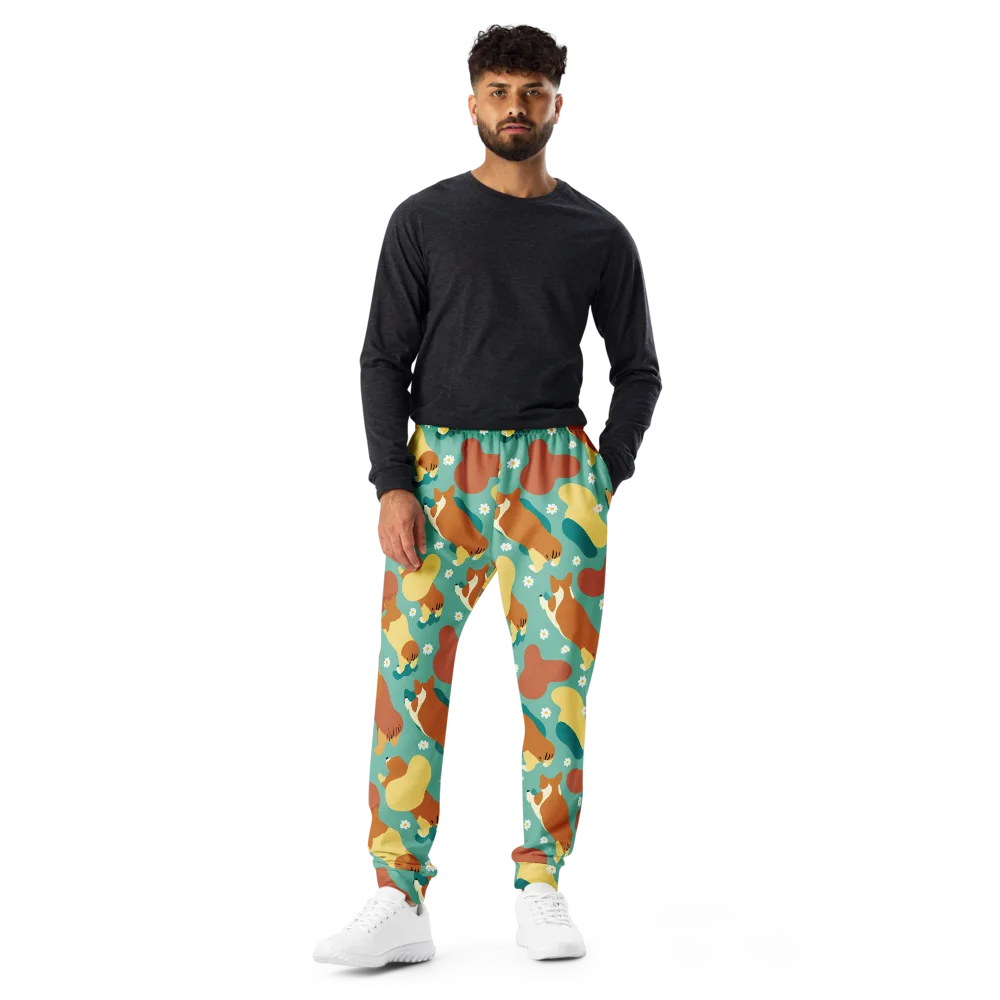 Daisy Dachshund on Men's Joggers — Front