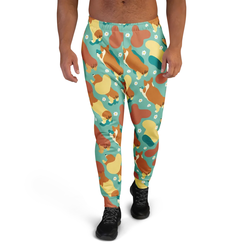 Daisy Dachshund on Men's Joggers — Front