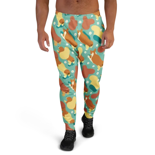Daisy Dachshund on a Men's Joggers