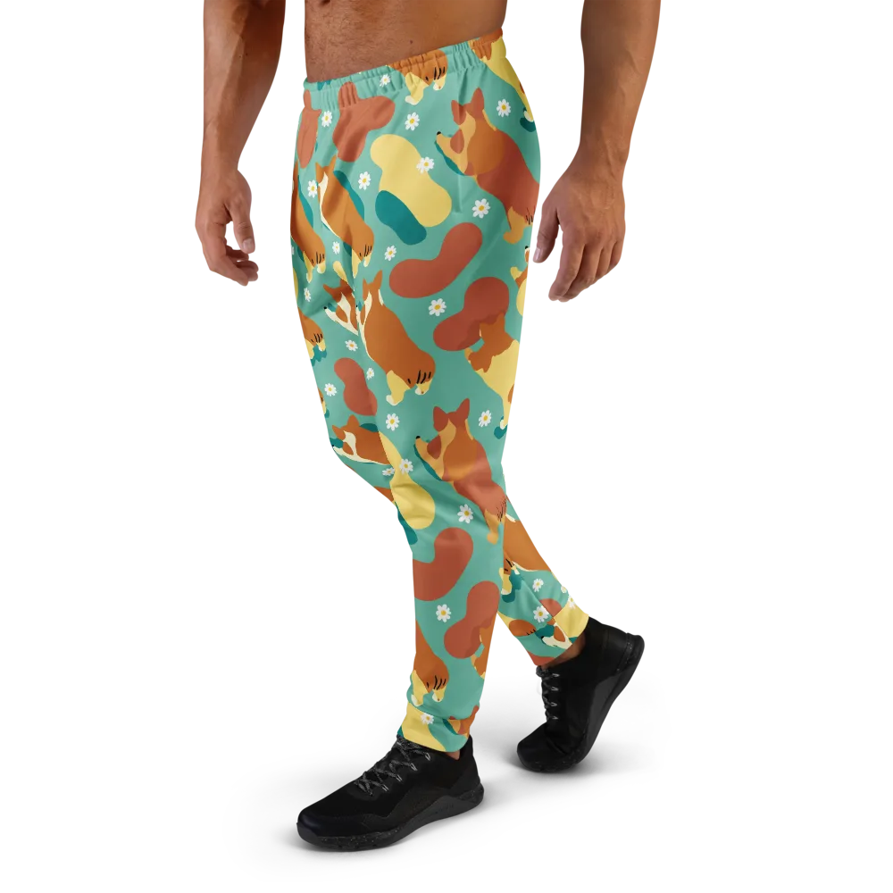 Daisy Dachshund on Men's Joggers — Left