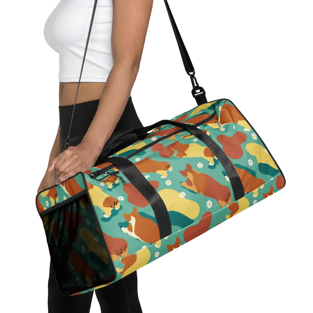 Daisy Dachshund on Duffle Bag — Front