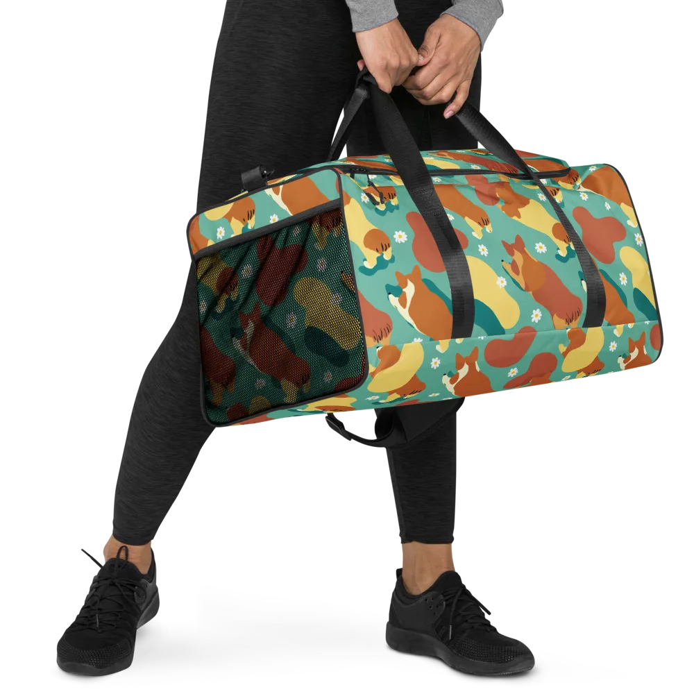 Daisy Dachshund on Duffle Bag — Right Front