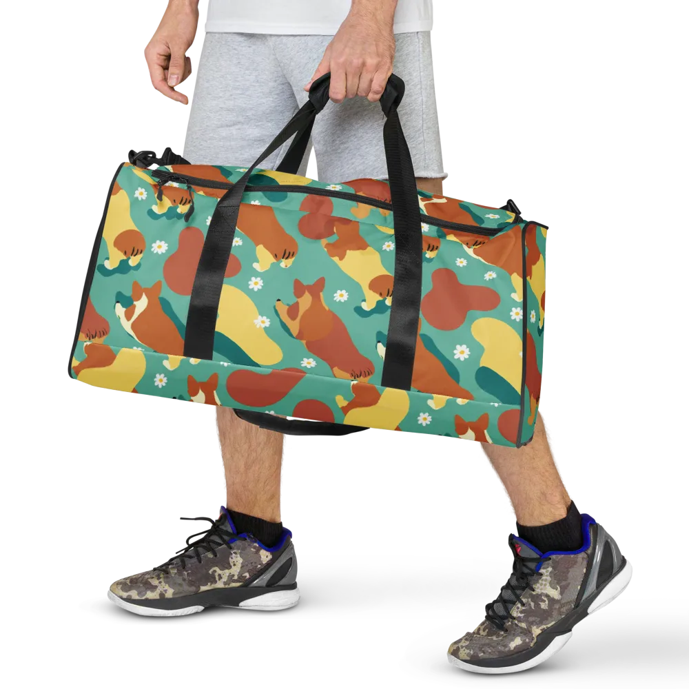 Daisy Dachshund on Duffle Bag — Front