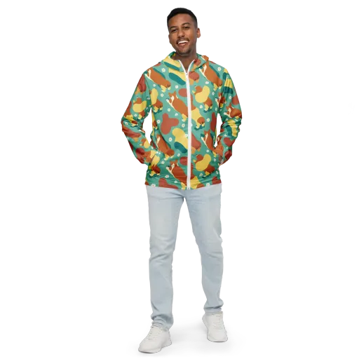 Daisy Dachshund on a Men's Windbreaker