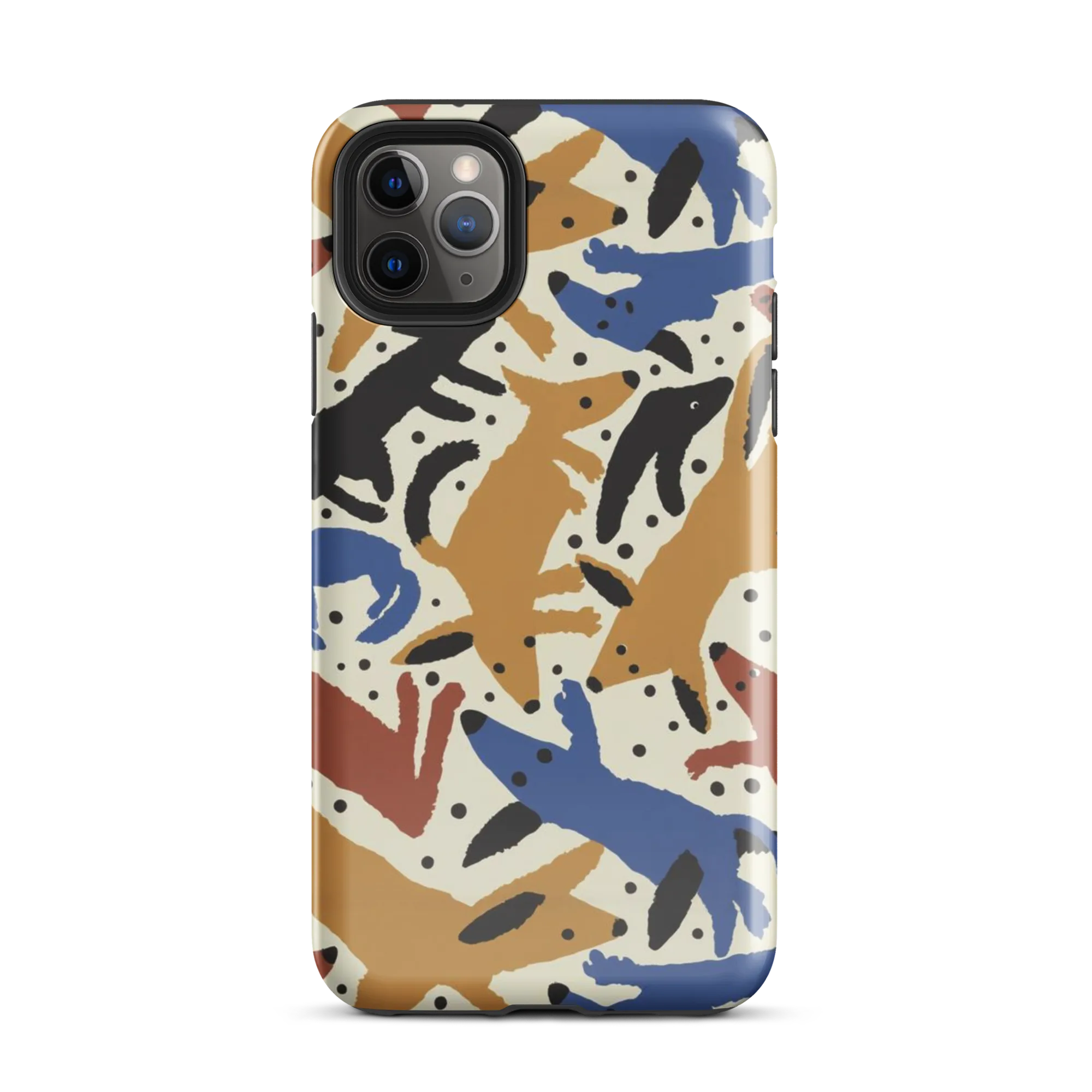 Folk Critter Parade on Tough Case for iPhone® — Front