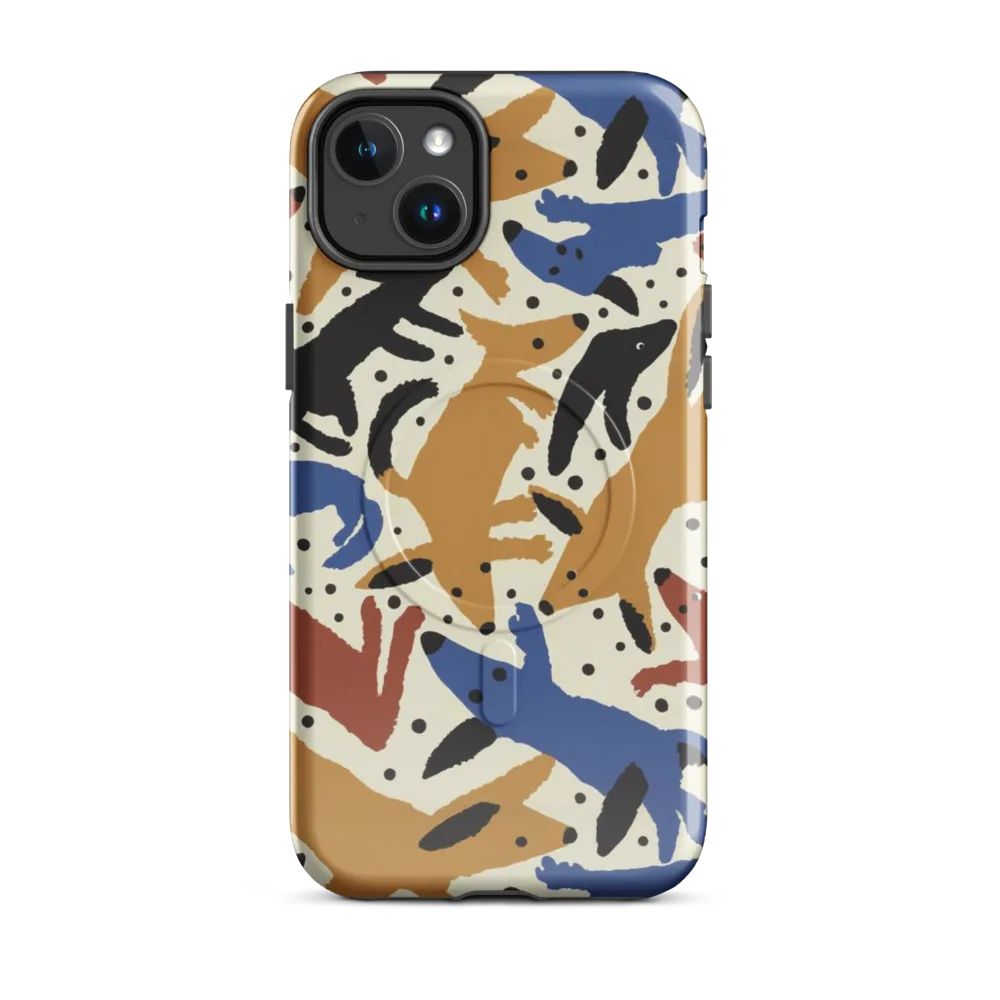 Folk Critter Parade on MagSafe Tough Case for iPhone® — Front