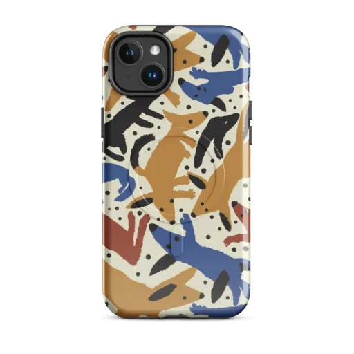 Folk Critter Parade on a MagSafe Tough Case for iPhone®