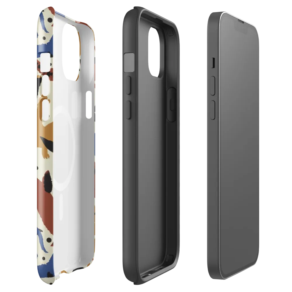 Folk Critter Parade on MagSafe Tough Case for iPhone® — Front