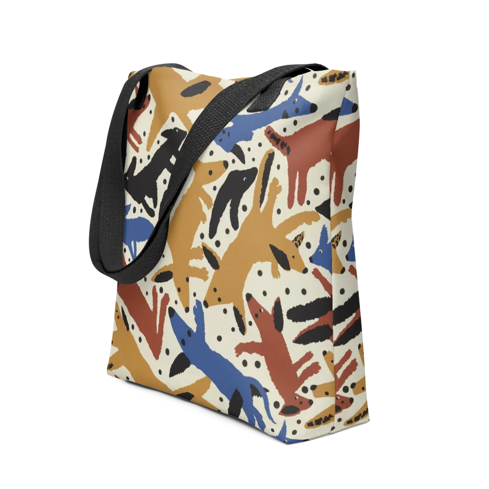 Folk Critter Parade on Tote Bag — Front