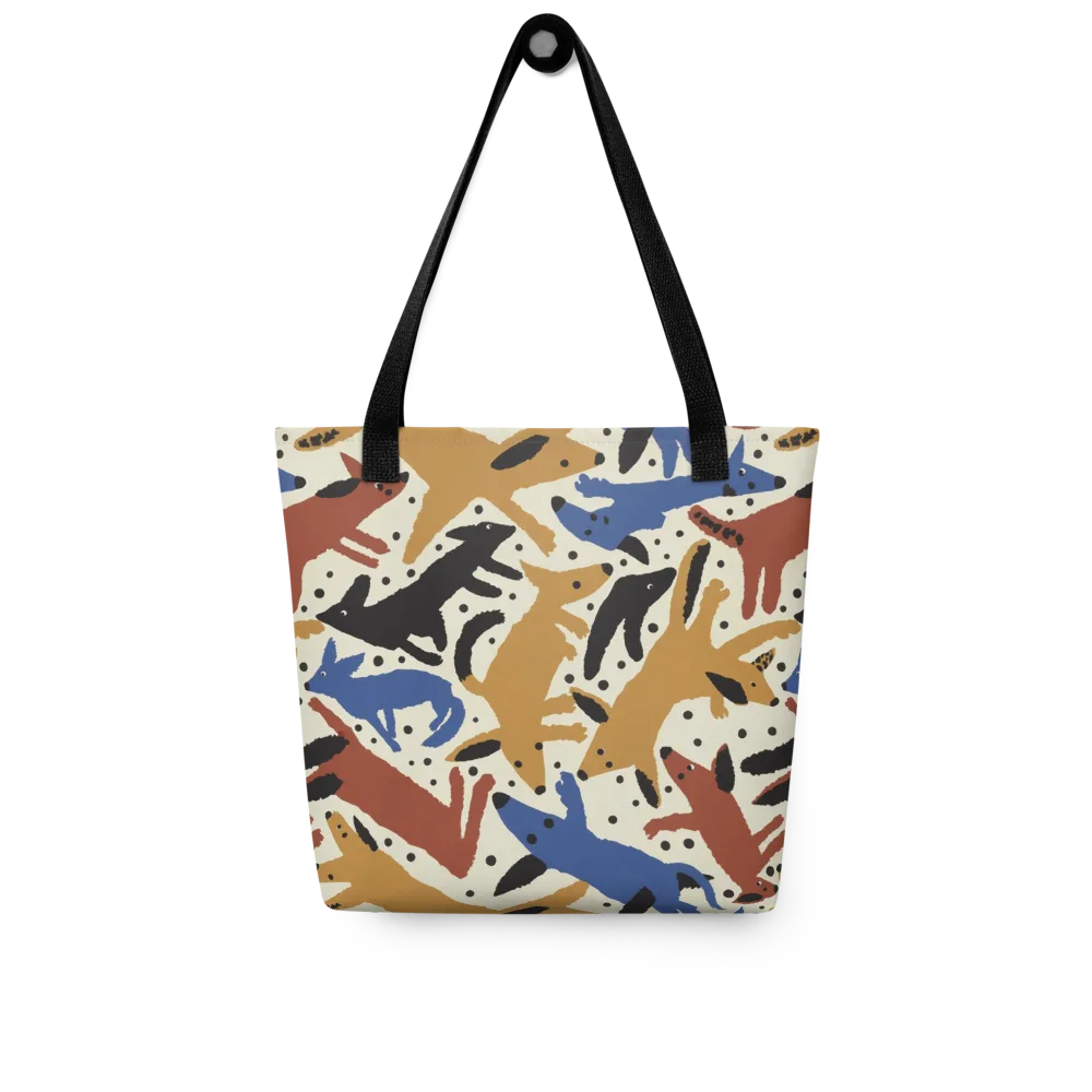 Folk Critter Parade on Tote Bag — Front