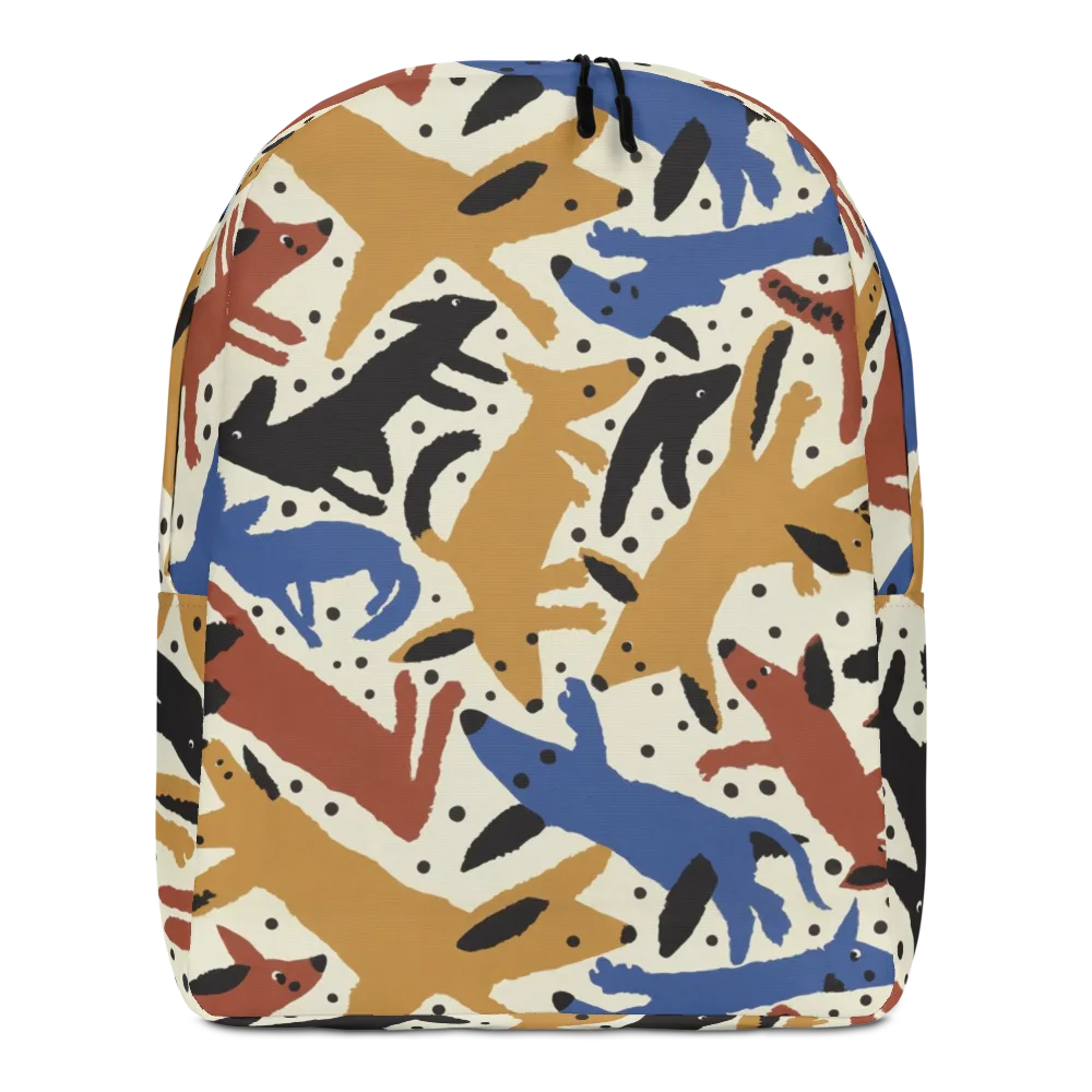 Folk Critter Parade on Minimalist Backpack — Front