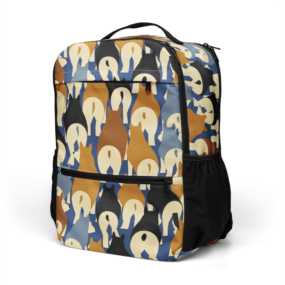 Cobalt Canine on Utility Backpack — Left Front