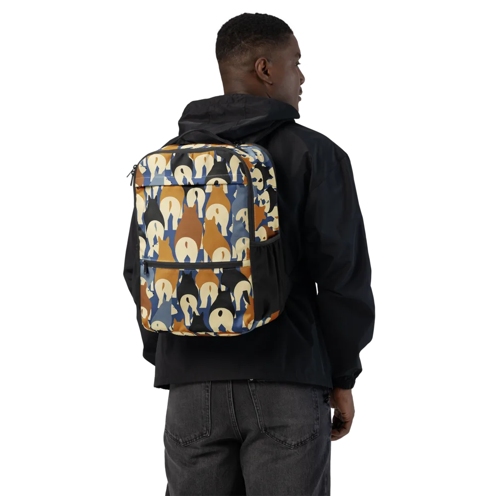 Cobalt Canine on Utility Backpack — Back